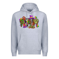 Heather Grey mardi gras dental Premium Hoodie - BundleAndBundleShop