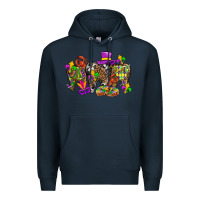Navy mardi gras dental Premium Hoodie - BundleAndBundleShop