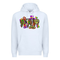 White mardi gras dental Premium Hoodie - BundleAndBundleShop
