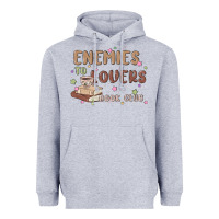 Heather Grey enemies to lovers book club Heavyweight Hoodie - MaliasSmallBusiness