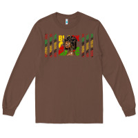 Chestnut black girl magic libbey glass Long Sleeve Tee - HRA Design Shop