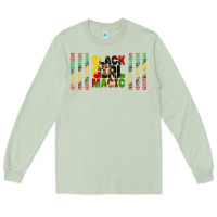 Matcha black girl magic libbey glass Long Sleeve Tee - HRA Design Shop