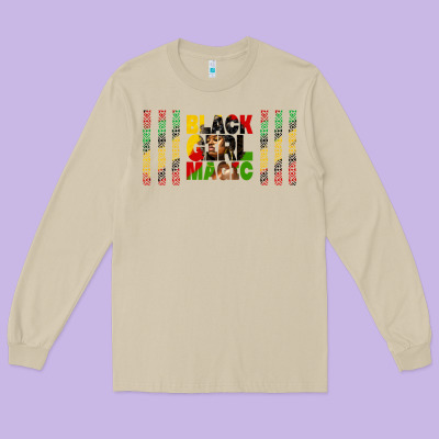 Black Girl Magic Libbey Glass Long Sleeve Tee Designed By Hra Design Shop