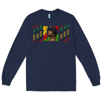 Navy black girl magic libbey glass Long Sleeve Tee - HRA Design Shop