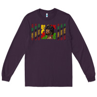 Plum black girl magic libbey glass Long Sleeve Tee - HRA Design Shop