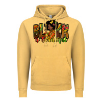 Vintage Mustard black is beautiful Vintage Hoodie - Zillion Design Studio