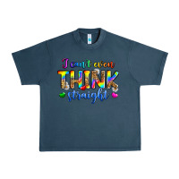 Midnight Navy i can't even think straight Urban Heavy Tee - Zillion Design Studio