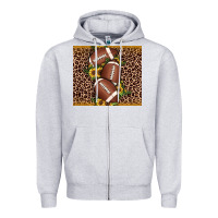 Heather Grey American football Zipper Hoodie - JahusDesignShop