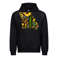 Foreset Green Western Missouri Map Sunflower And Cactus Pattern Urban Hoodie - Bettercallsaul