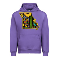 Tulip Western Missouri Map Sunflower And Cactus Pattern Urban Hoodie - Bettercallsaul