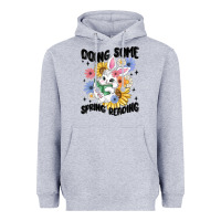 Heather Grey doing some spring reading Heavyweight Hoodie - MaliasSmallBusiness