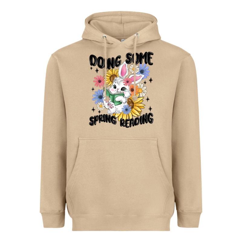 Doing Some Spring Reading Heavyweight Hoodie by MaliasSmallBusiness | Teevron