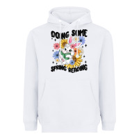 White doing some spring reading Heavyweight Hoodie - MaliasSmallBusiness
