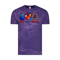 Cloud Purple peace love america Vintage Tee - Zillion Design Studio