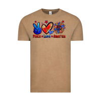 Vintage Coffee peace love america Vintage Tee - Zillion Design Studio