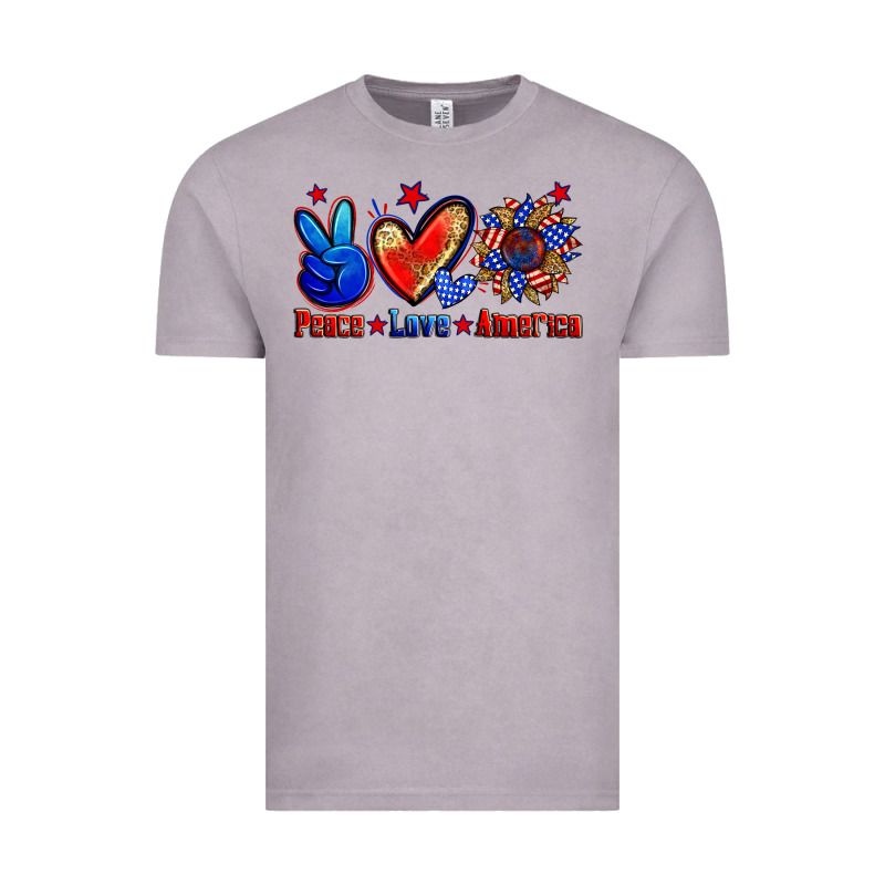 Peace Love America Vintage Tee by Zillion Design Studio | Teevron