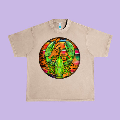 Lobster Urban Heavy Tee Designed By Barkaloodesign