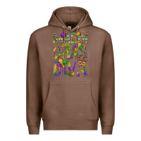 Chestnut Mardi Gras diva Premium Hoodie - BundleAndBundleShop