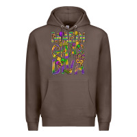 Coffee Mardi Gras diva Premium Hoodie - BundleAndBundleShop