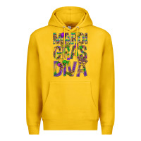Lemon Mardi Gras diva Premium Hoodie - BundleAndBundleShop