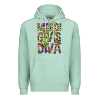 Seafoam Mardi Gras diva Premium Hoodie - BundleAndBundleShop