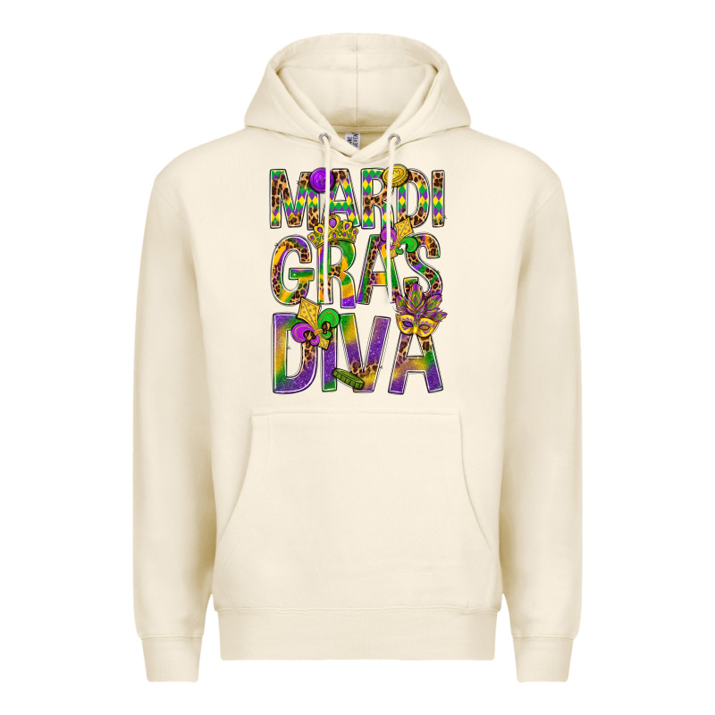 Mardi Gras Diva Premium Hoodie by BundleAndBundleShop | Teevron