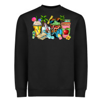 Black summer teacher coffee cups Heavyweight Sweatshirt - Zillion Design Studio