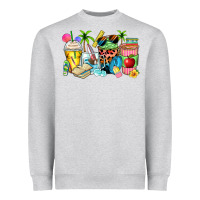 Heather Grey summer teacher coffee cups Heavyweight Sweatshirt - Zillion Design Studio