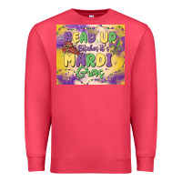 Cardinal bead up bitches it's mardi gras Premium Sweatshirt - MaliasSmallBusiness