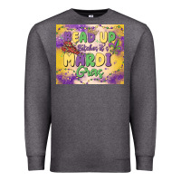 Charcoal Heather bead up bitches it's mardi gras Premium Sweatshirt - MaliasSmallBusiness