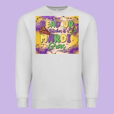 Bead Up Bitches It's Mardi Gras Premium Sweatshirt Designed By Maliassmallbusiness