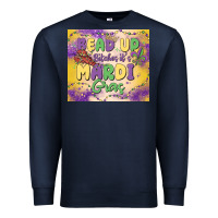 Navy bead up bitches it's mardi gras Premium Sweatshirt - MaliasSmallBusiness