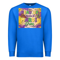 True Royal bead up bitches it's mardi gras Premium Sweatshirt - MaliasSmallBusiness