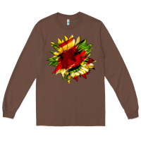 Chestnut juneteenth sunflower Long Sleeve Tee - HRA Design Shop