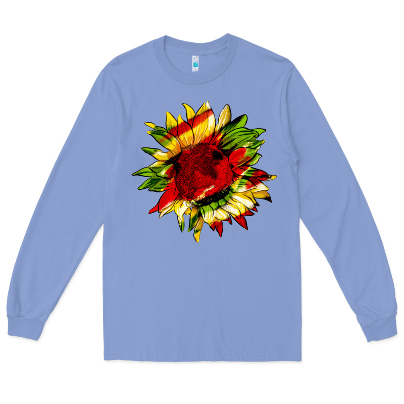 Juneteenth Sunflower Long Sleeve Tee by HRA Design Shop | Teevron