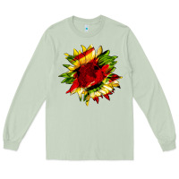 Matcha juneteenth sunflower Long Sleeve Tee - HRA Design Shop