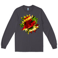 Smoke juneteenth sunflower Long Sleeve Tee - HRA Design Shop
