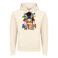 Vintage Artic autism mom afro messy bun (1) Vintage Hoodie - texasbilliewilder