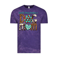 Cloud Purple kinda busy being a dog mom Vintage Tee - texasbilliewilder