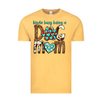Vintage Mustard kinda busy being a dog mom Vintage Tee - texasbilliewilder