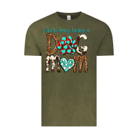 Vintage Olive kinda busy being a dog mom Vintage Tee - texasbilliewilder