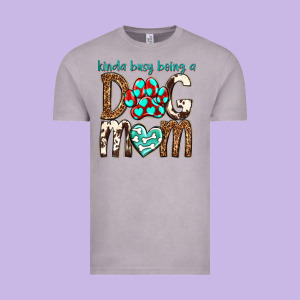 Kinda Busy Being A Dog Mom Vintage Tee Designed By Texasbilliewilder