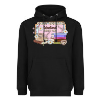 Black cozy bookish weekend ticket Heavyweight Hoodie - MaliasSmallBusiness