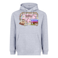 Heather Grey cozy bookish weekend ticket Heavyweight Hoodie - MaliasSmallBusiness