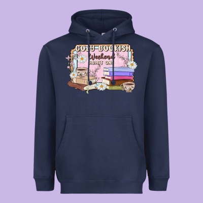 Cozy Bookish Weekend Ticket Heavyweight Hoodie Designed By Maliassmallbusiness