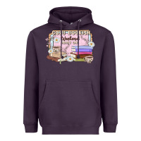 Plum cozy bookish weekend ticket Heavyweight Hoodie - MaliasSmallBusiness