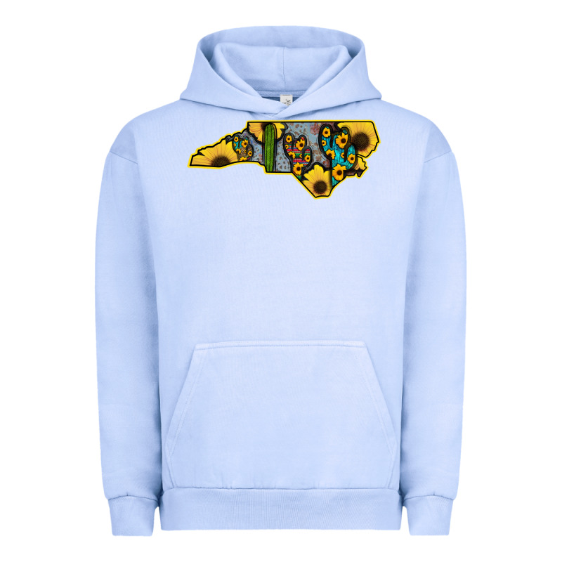Western North Carolina Map Sunflower Urban Hoodie by Bettercallsaul | Teevron