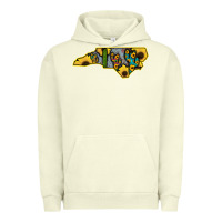 Pigment Pistachio Western North Carolina Map Sunflower Urban Hoodie - Bettercallsaul