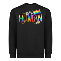 Black human with daisies Heavyweight Sweatshirt - texasbilliewilder