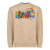 Mushroom human with daisies Heavyweight Sweatshirt - texasbilliewilder